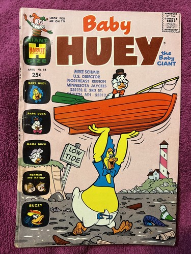 BABY HUEY - THE BABY GIANT #88 Harvey Giant Size Comics April 1970 - Picture 2 of 3