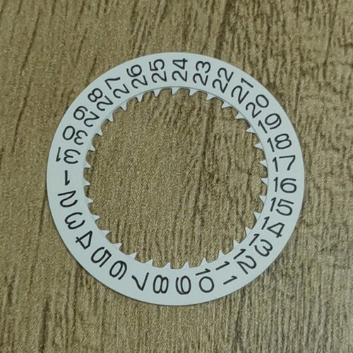 Backhand Calendar Disc 9 O'clock Watch Modified Part for NH35 Movement