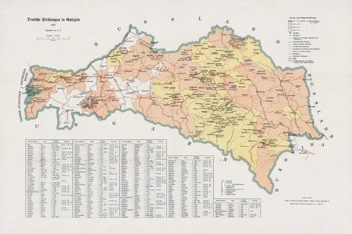 1913 Map of Galicia - 第 1/3 張圖片