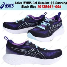 Asics WMNS Gel Cumulus 25 Running Black Blue 1012B441-006 Women's Size