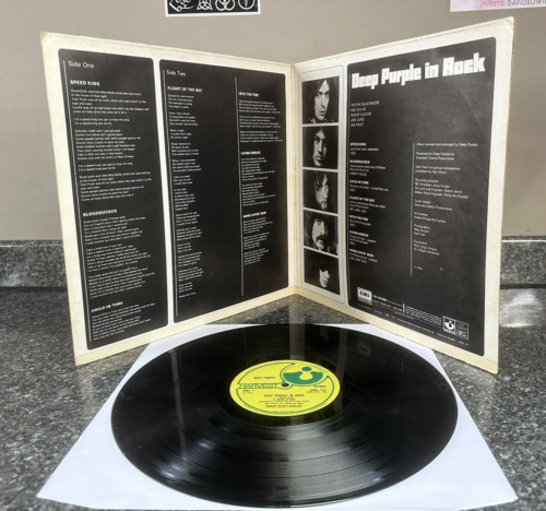LP VINYL DEEP PURPLE ALBUM IN ROCK SHVL 777 UK 1ST PRESS 1970 VG+/VG+ - Picture 3 of 10