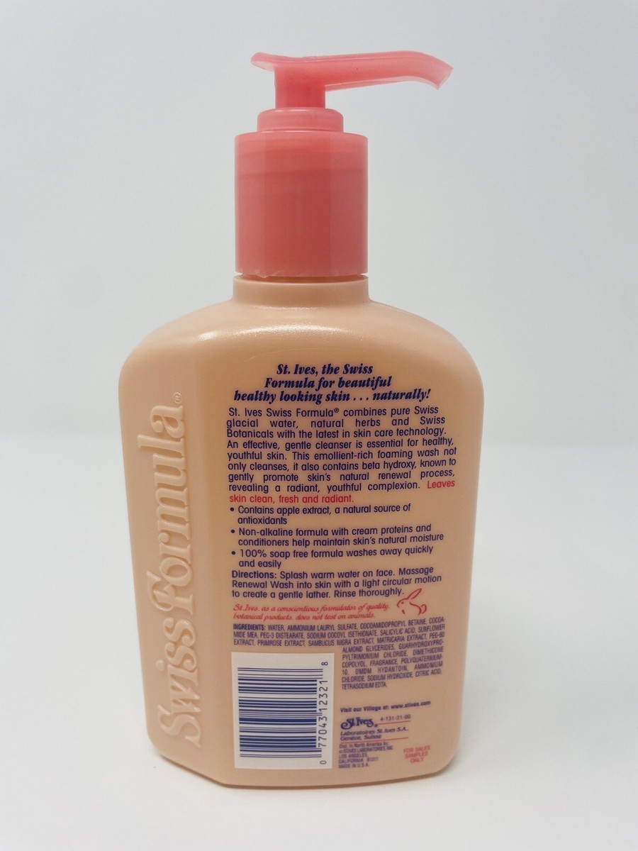Vintage St. Ives Renewal Face Wash Peaches & Cream 12oz Swiss