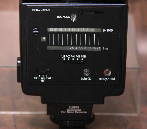 Sunpak Auto 433D Thyristor Camera Flash Nikon Dedicated Shoe Mount Flash - Teste - Picture 7 of 11