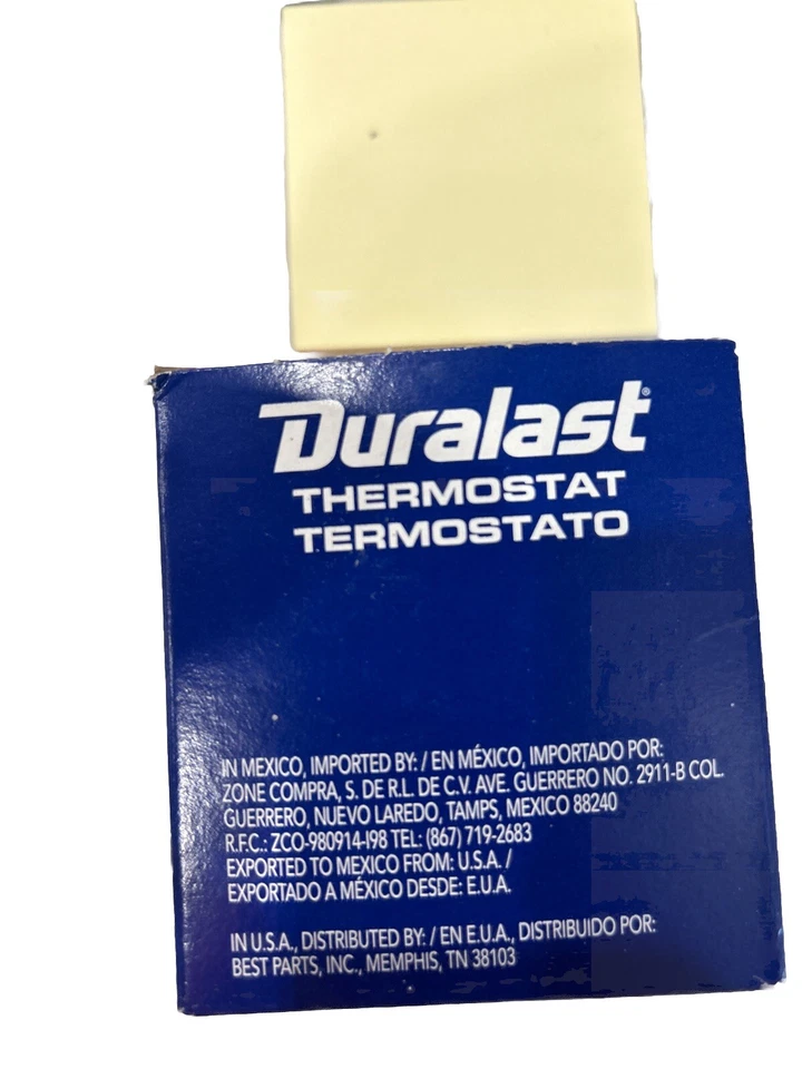 Termostato 4127 Duralast 92-12 ACURA, 99 HONDA ACCORD, 2010 HONDA ODYSSEY - Imagem 3 de 4