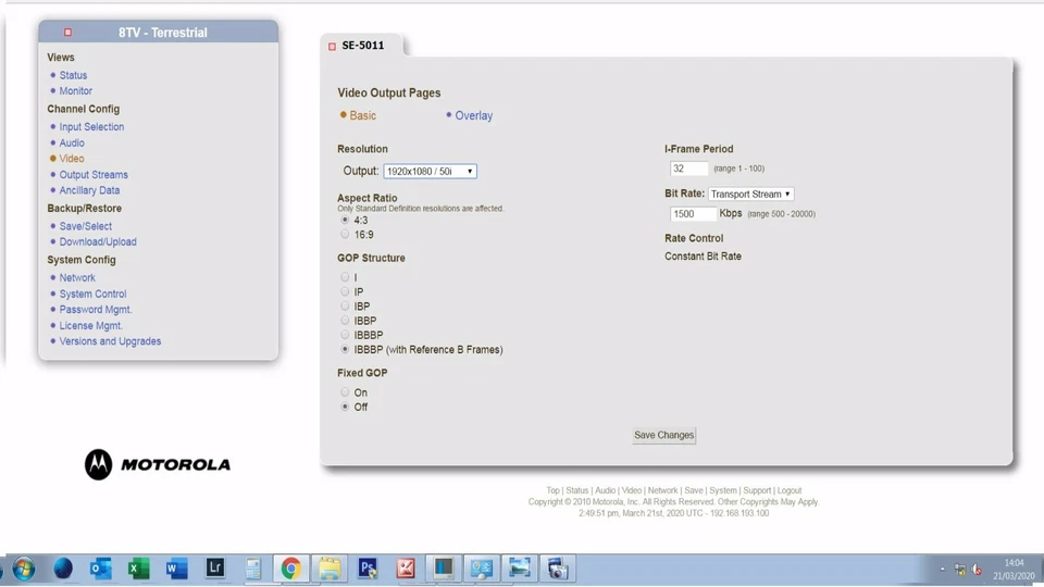 Motorola se-5011 h.264 mpeg 4 HDSDI codificador ip (varios disponibles)  Foto 4 de 4