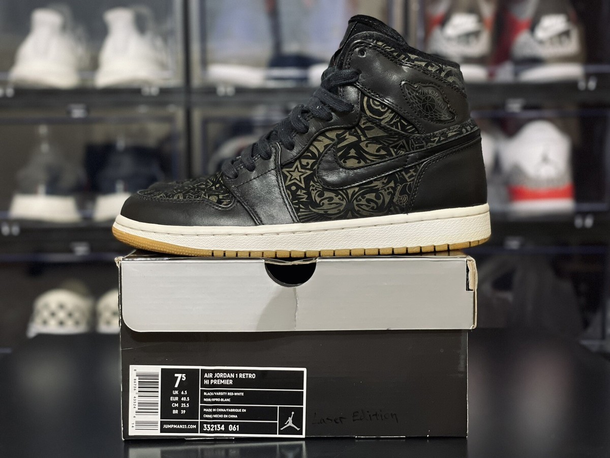 Jordan 1 Retro Premier Laser 332134-061 Black Varsity Red Jordan 1 Retro Premier Laser 332134-061 Black Varsity Red
