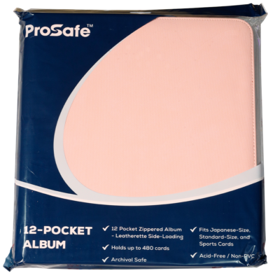 Pro Safe 12-Pocket Zipper PRO-Binder Album Pink 480 CCG Pokemon Magic Cards  | eBay