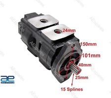 Fits For JCB Parker Pump Main Hydraulic 36/26 CC/REV Spline Part No332/F9029