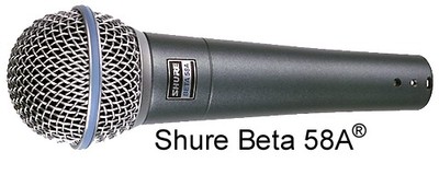 SHURE BETA 58A Supercardioid Dynamic Lead Vocal Mic