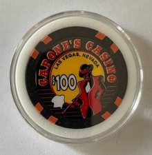 Capones $100 Casino Poker Chip Card Guard Las Vegas Nevada