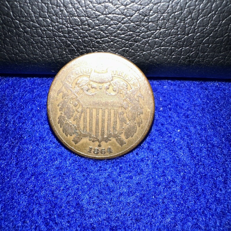 1864 2 CENT *CIVIL WAR ERA COIN* Details Nice Coin Rare In This Condition