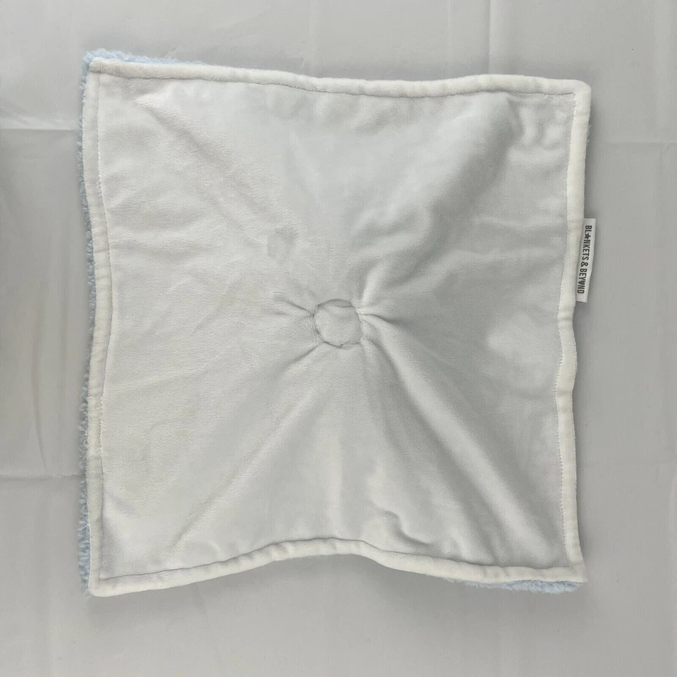 Mantas & Beyond Blue Elephant 14" Lovey Baby Manta de Seguridad Peludo Sherpa Difícil de Encontrar Foto 4 de 4