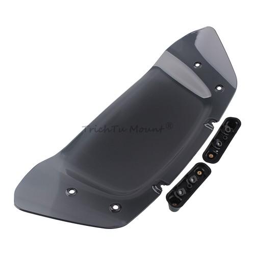 Gray 10" Windshield Windscreen fits for Harley CVO Street Glide FLHXSE FLHX 2024 - Foto 21 di 23