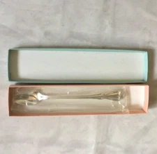 Vintage Wm Rogers Silverplate Baby Spoon Oneida Harmony Long Handle New in Box