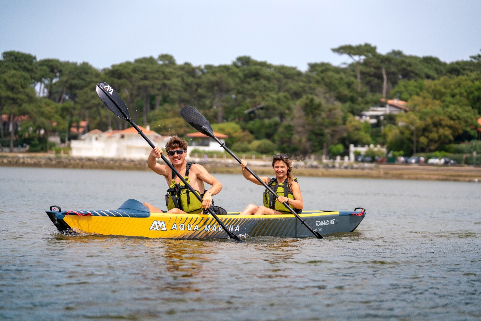 AQUA MARINA TOMAHAWK AIR-K 440 HIGH PRESSURE SPEED KAYAK CANOE 2 PERSON 14'5"