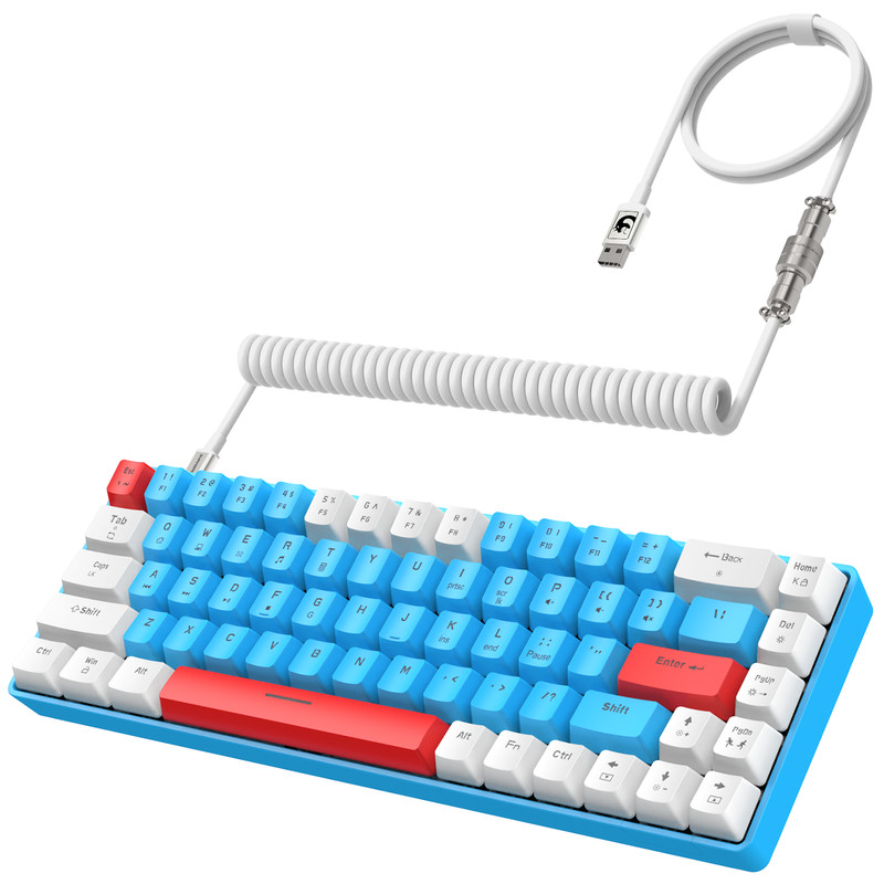AJAZZ x YINDIAO T8 60% Mechanical Gaming Keyboard 68 Keys TKL RGB USB-C