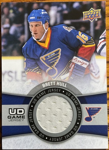 2015-16 Upper Deck UD Game Jersey Brett Hull #GJ-BH St. Louis Blues - Picture 1 of 3