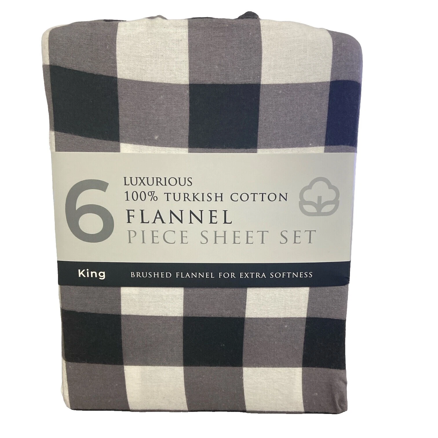 King Hojas Negro Franela