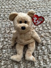 Ty Rare Beanie Baby Cashew The Bear 2000 Retired Pe Pellets Rare Tag Error