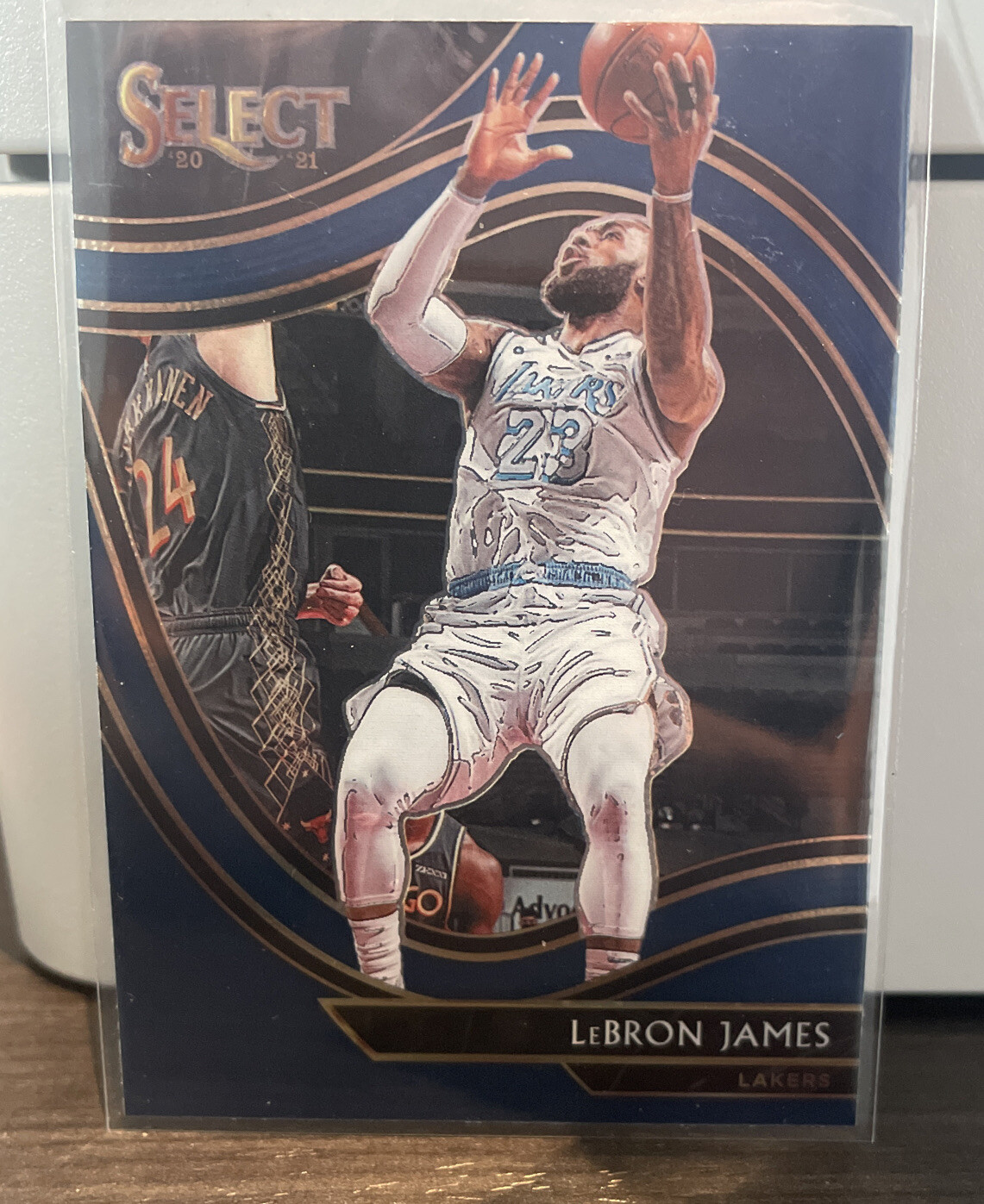 2020-21 Panini Select Blue Courtside SP LeBron James Lakers #223 C20