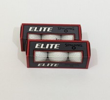 Spalding Elite Golf Balls 2 Packs of 3 Balls NEW Made In USA
