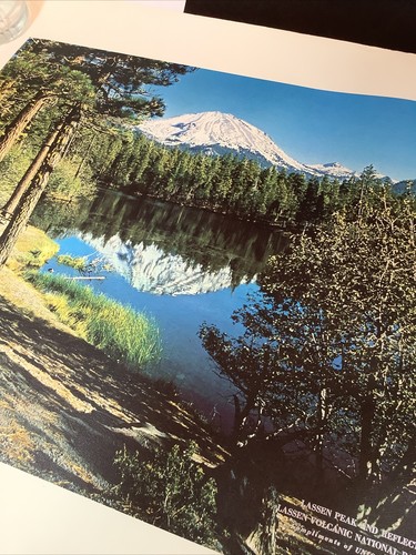 Union Pacific Poster Lassen Volcanic Park Print Compliments of UPRR 29.5 x 23.5 - Picture 4 of 12