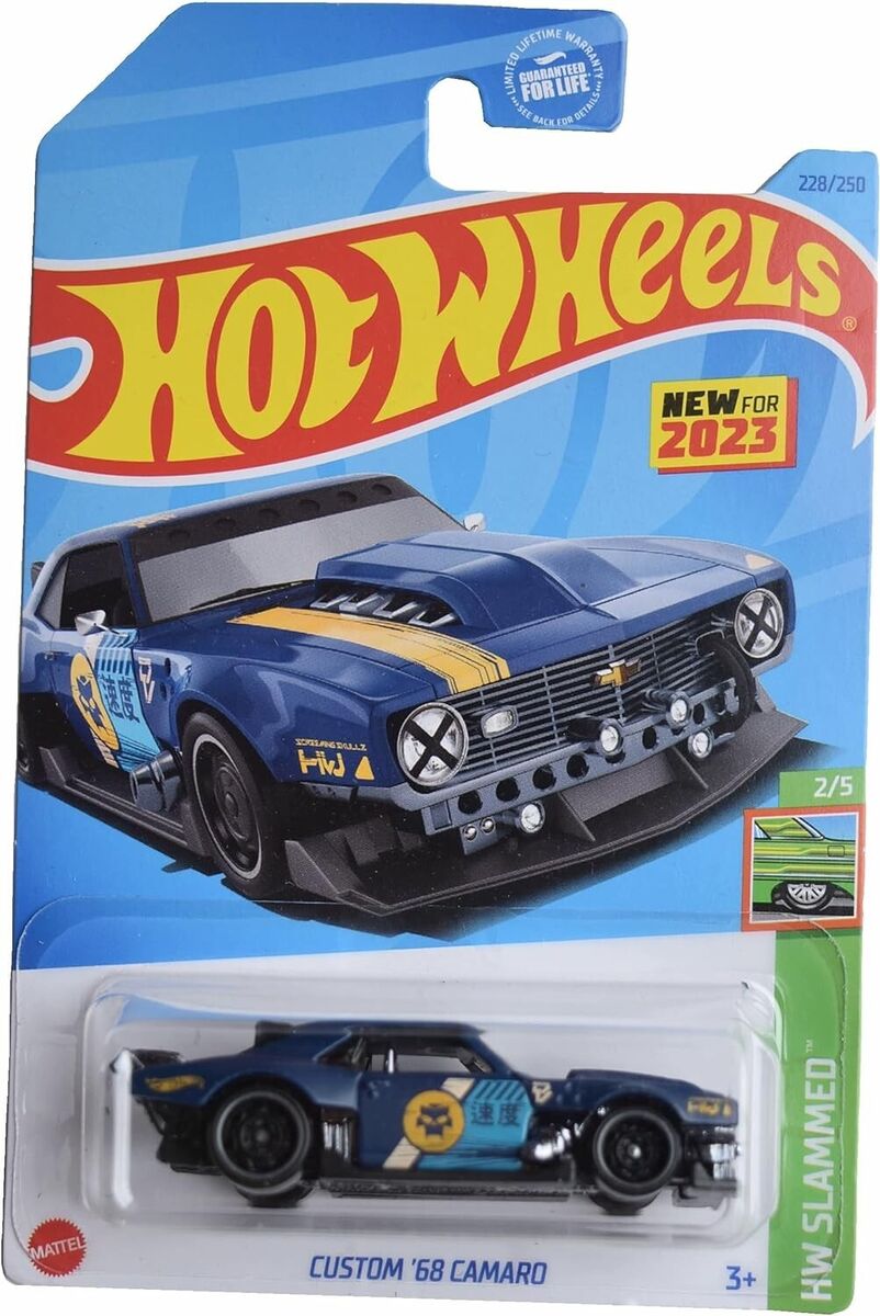 Hot Wheels - 2023 HW Slammed 2/5 Custom '68 Camaro 228/250 Hot Wheels - 2023 HW Slammed 2/5 Custom '68 Camaro 228/250