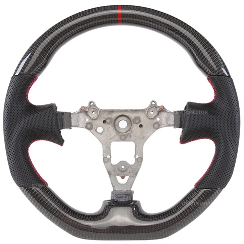 Carbon Fiber Steering Wheel Perforated Fit for Nissan GTR R34 Skyline 1999-2002 - Bild 5 von 12