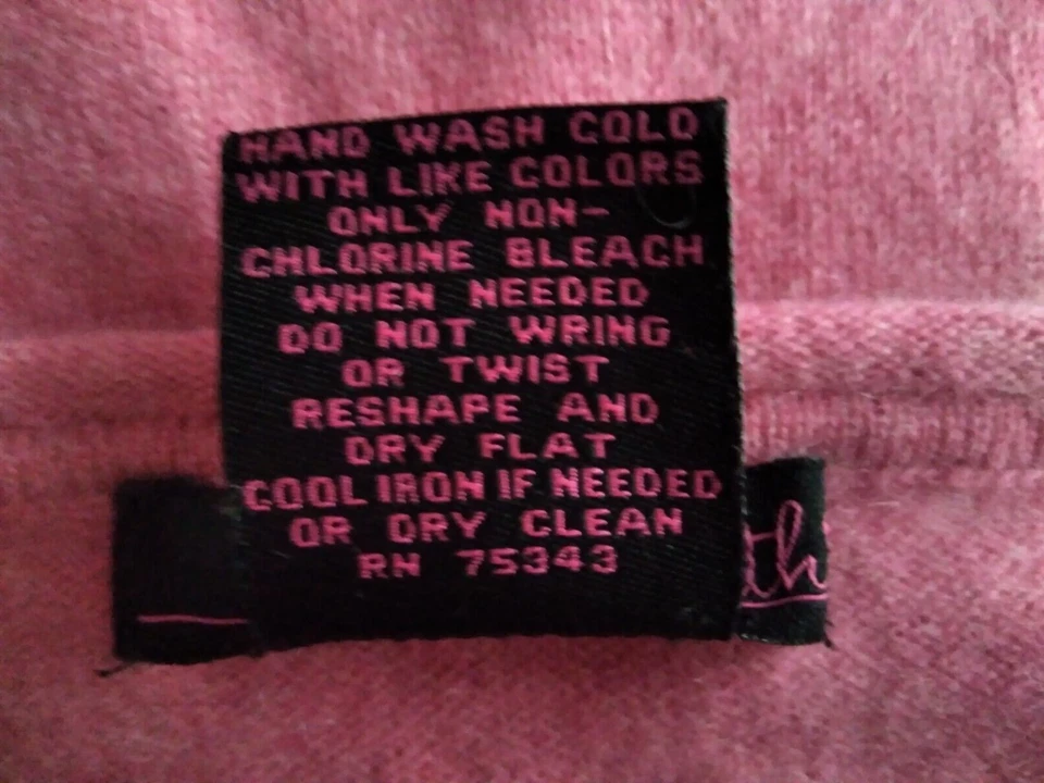 Suéter de cachemir rosa salmón Willi Smith para mujer talla M Foto 4 de 4