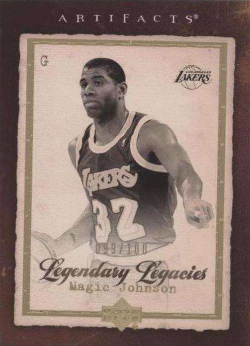 2007-08 Upper Deck Artifacts - Legendary Legacies Magic Johnson #185 ...
