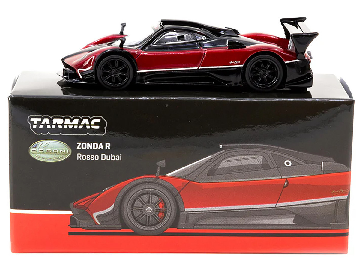 Tarmac Works Pagani Zonda R Dubai Red & Black 1/64 Diecast