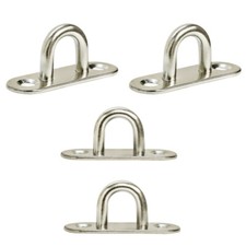 5/16" Oblong Pad Eye Formed Welded Eye Pad Lift Rig Stainless Steel T316 4 PC