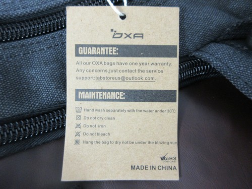 nuova OXa nera BAG0051 convertibile imbottita custodia per laptop borsa zaino morbida - Foto 3 di 12