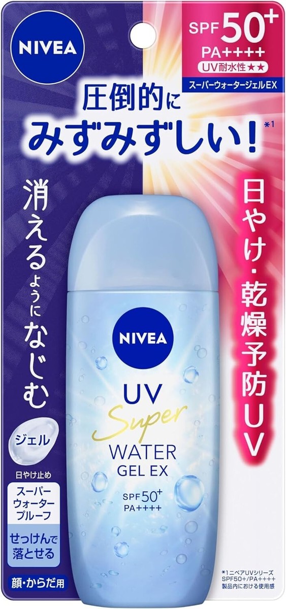 ニベアUV Super Water Gel SPF50 PA+++　12個セット Nivea UV Super Water Gel Ex Sunscreen SPF50+ PA++++ 80g | eBay