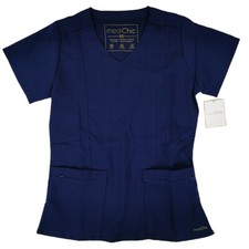 Medichic Scrub Top Women's XS MC4121 Navy Blue Antimicrobial