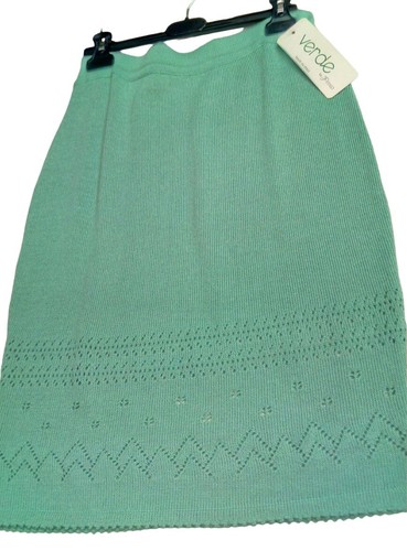 Eleganter Basic Rock Strick verschiedene Größen Sommer Baumwollmischung gearbeitet Einheitsgröße - Bild 24 von 45