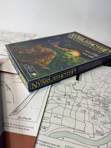 Chaosium Call of Cthulhu 1-5.5 Ed Masks of Nyarlathotep (1st Ed) Fair/VG+ - Picture 13 of 18
