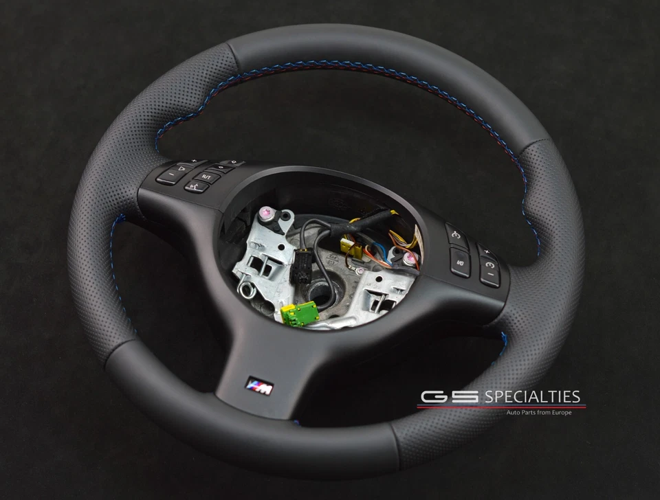 Volante BMW E46 M3 E39 M5 MTechnic NAPPA/PERFORADO 3 colores puntada/M Foto 2 de 4