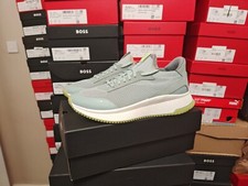 Mens hugo boss ttnm Evo Open Green trainers size 10 brand new boxed rrp £229
