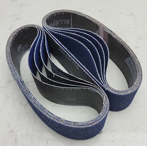 10 Pack Norton 2" x 18-29/32" 60 Grit Coarse Cloth Wide Sanding Belt R884P 68593