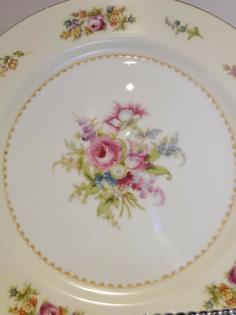 Noritake Rose China Occupied Japan Dinner Plate 10