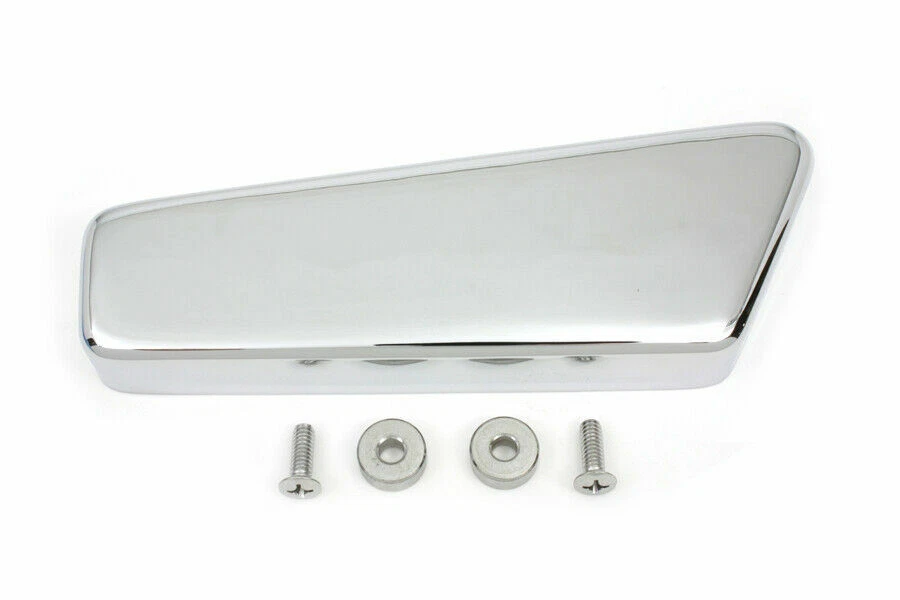 Chrome Smooth Starter Relay Cover Kit for Harley Davidson by V-Twin