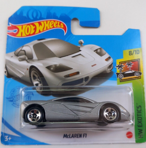 McLAREN F1 Gris Hot Wheels 2021 Hw Exotics 8/10 Hw 235/250 GRX57-M521 Mattel New - Imagen 1 de 4