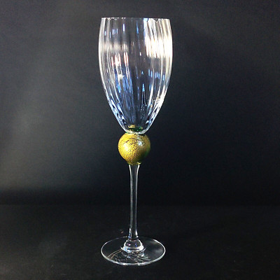 UNION STREET GLASS MANHATTAN EMERALD CLARET WINE GLASS, 10 3/8'', Made in USA