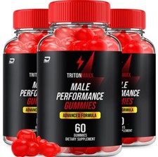 (3 Pack) Triton Maxx Gummies for Men – TritonMaxx Male Gummy All-Natural Reviews