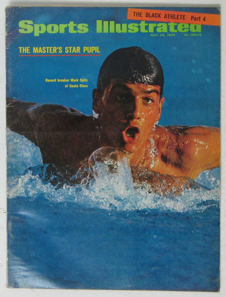 Mark Spitz Swimming 1968 Sports Illustrated 7/22/68 NO LABEL
