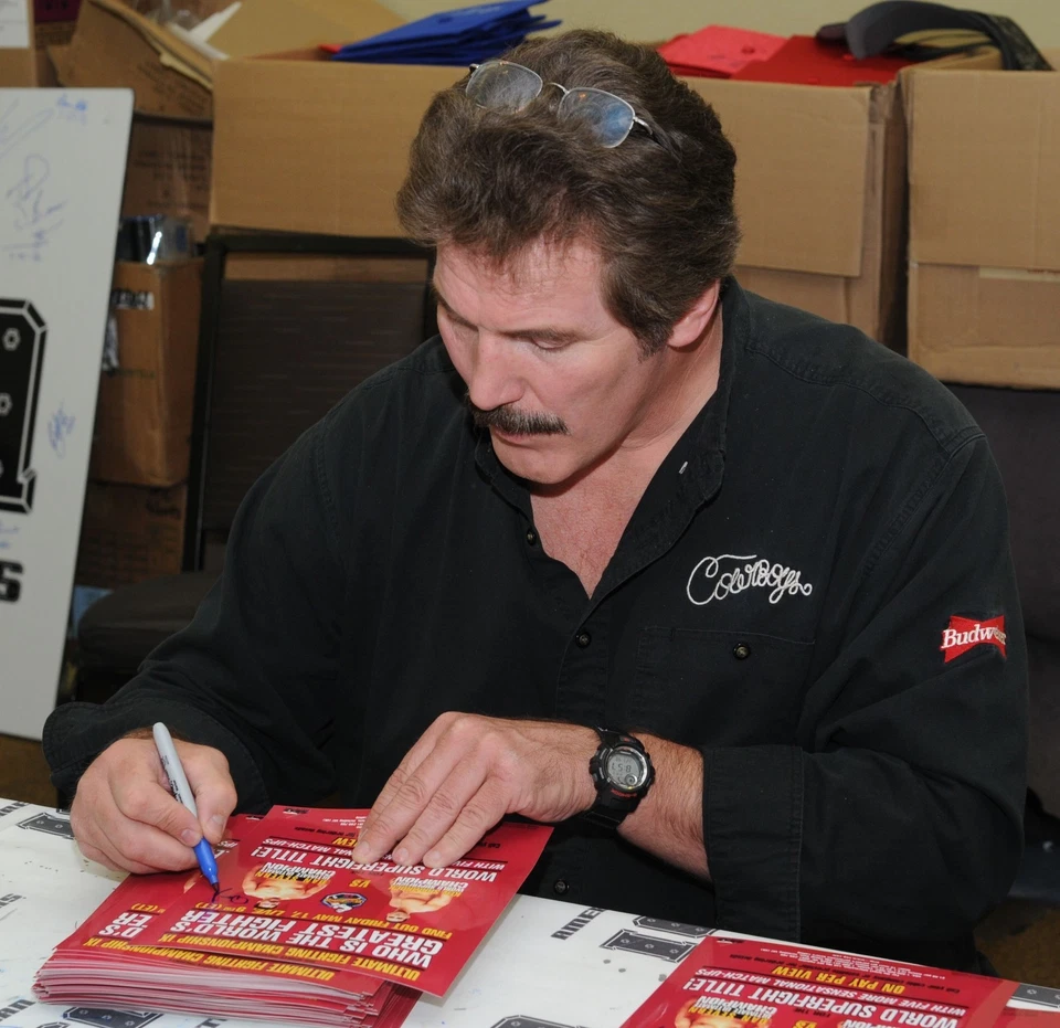 Ken Shamrock & Dan Severn Signed UFC 9 8x10 Photo Poster PSA/DNA COA Autograph - Image 3 of 4