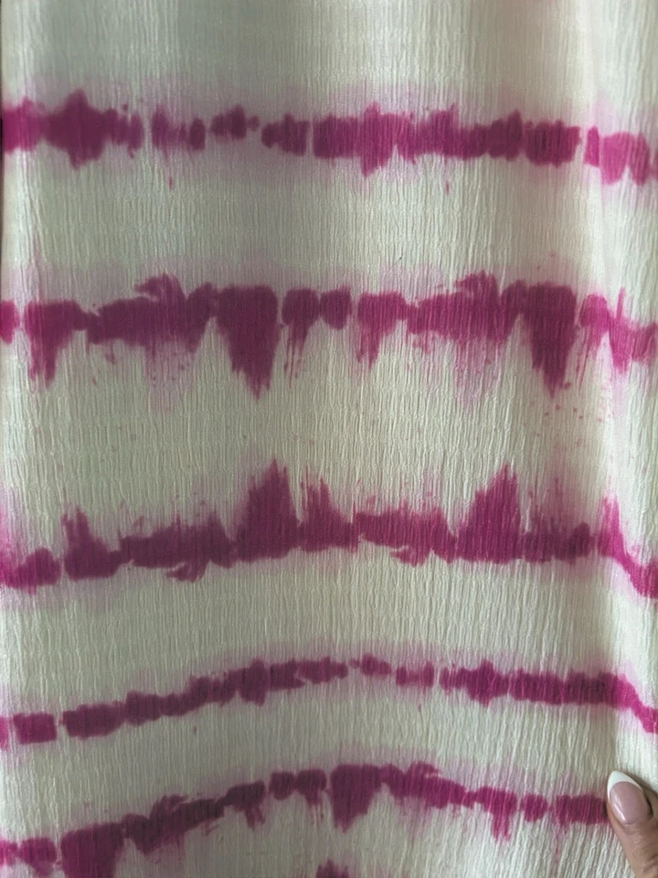 Mono ligero sin mangas Zara Kids nuevo sin etiquetas Tie Die rosa blanco talla 11/12 niños Foto 3 de 4