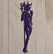 Vintage 1970s Smirnoff Vodka Vampire Gimlet Cocktail Swizzle Stick Devil Woman