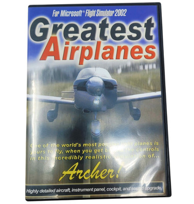 Greatest Airplanes ARCHER! PC CD-ROM for Microsoft Flight Simulator 2002